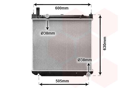 VAN WEZEL Radiaator,mootorijahutus 53002471